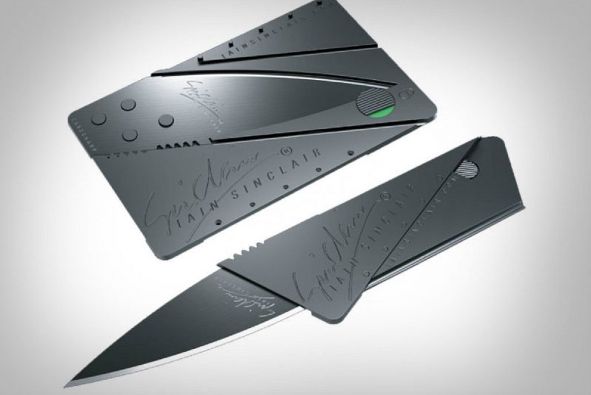 Нож-кредитка - оригинальный подарок 