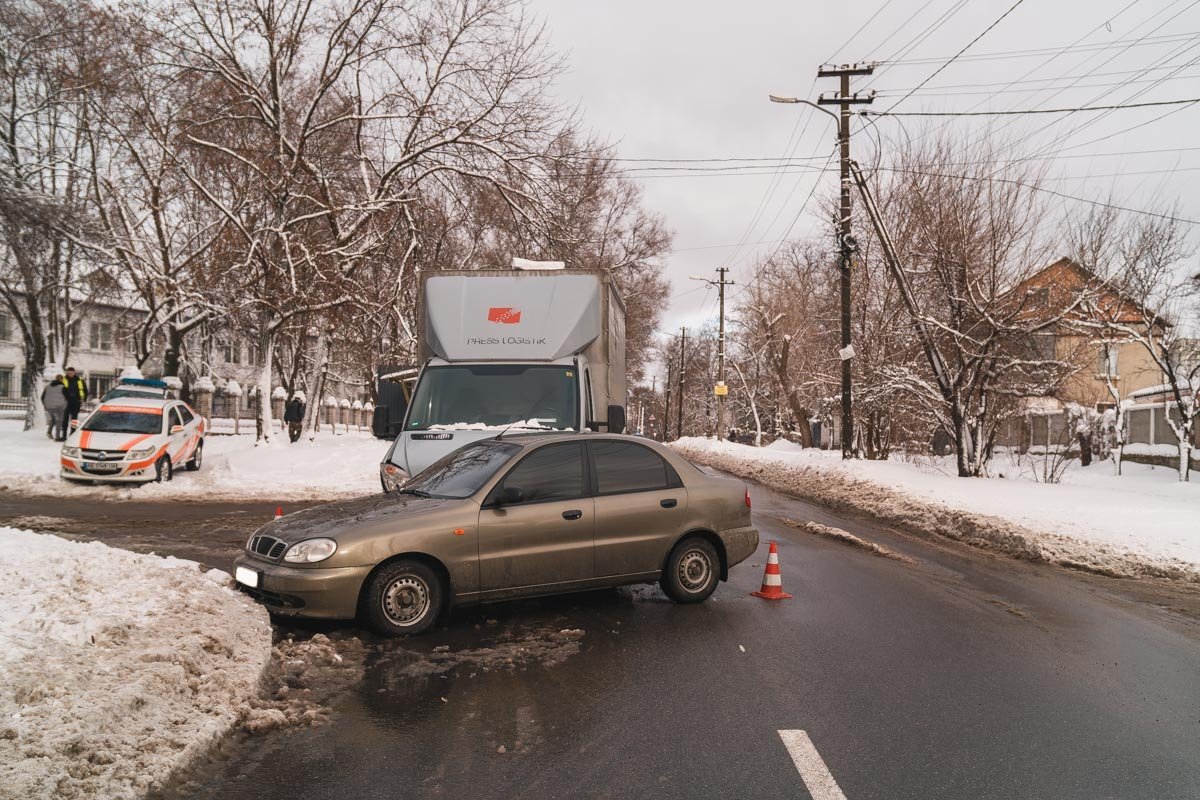  Авария заняла целую полосу
