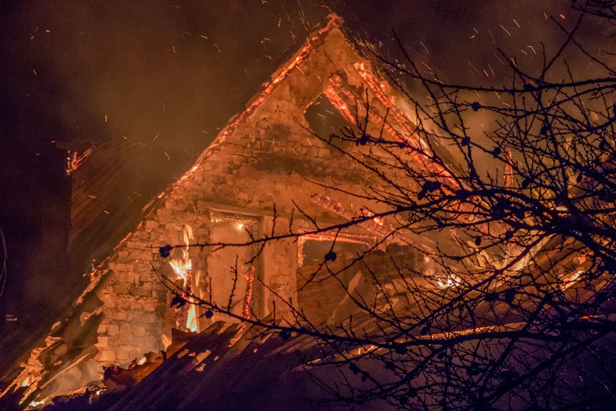 Во время возгорания в доме никого не было 