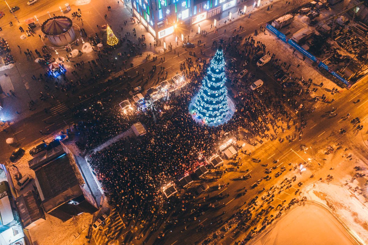 С высоты развернулась волшебная картина