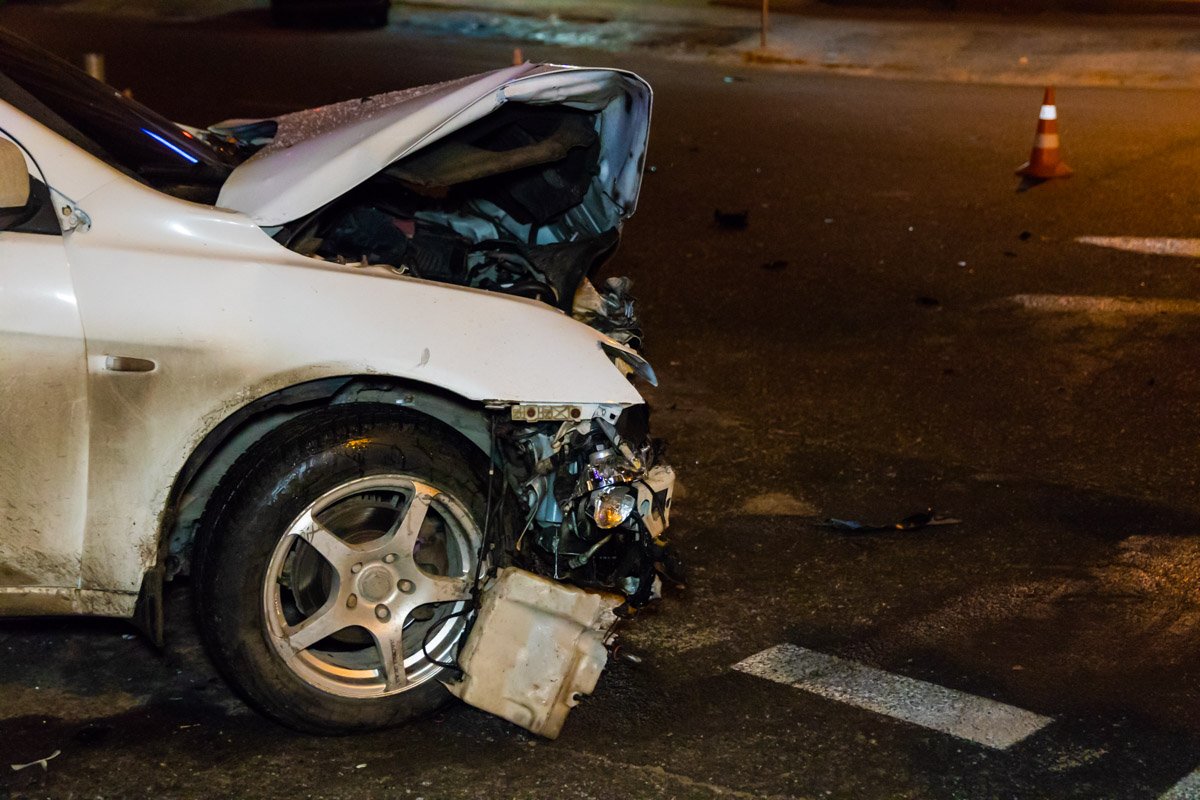 Машины получили сильные повреждения