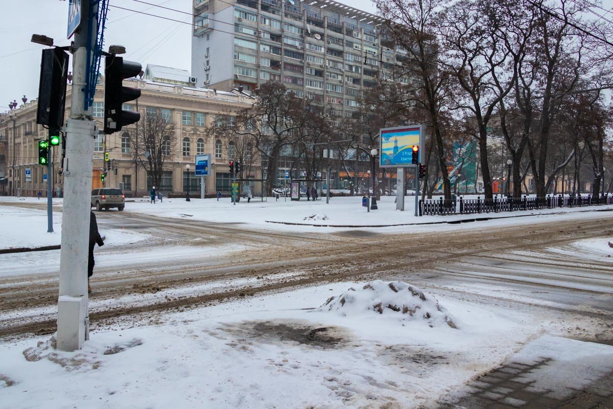 Транспорт двигается медленнее 