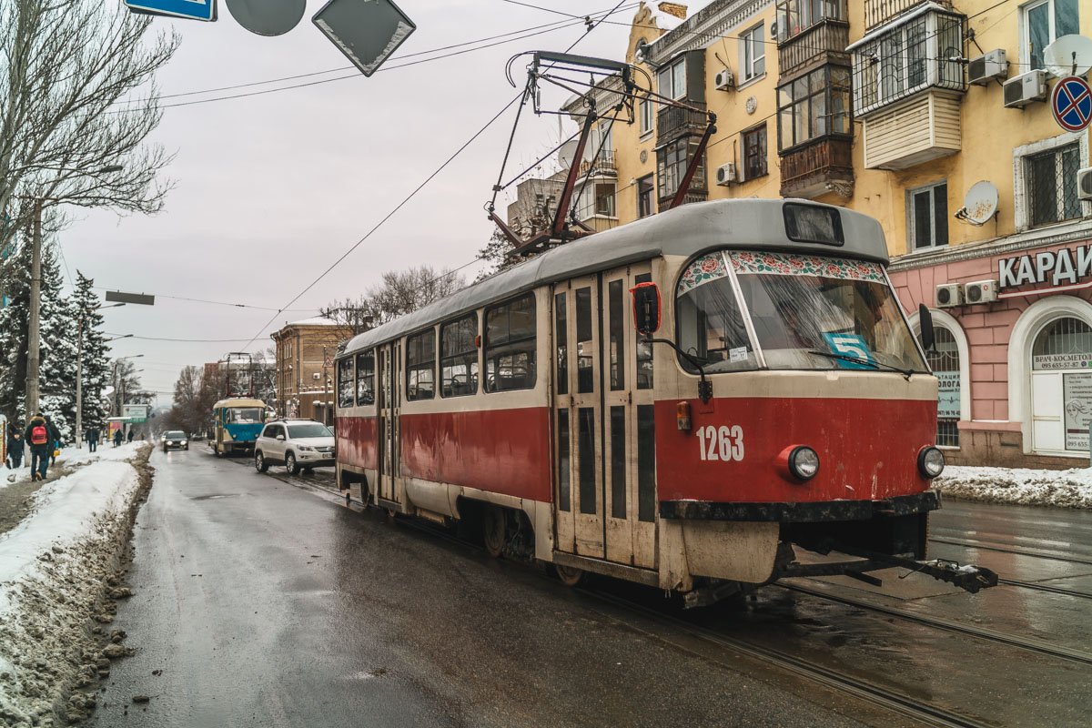 Движение трамваев парализовано