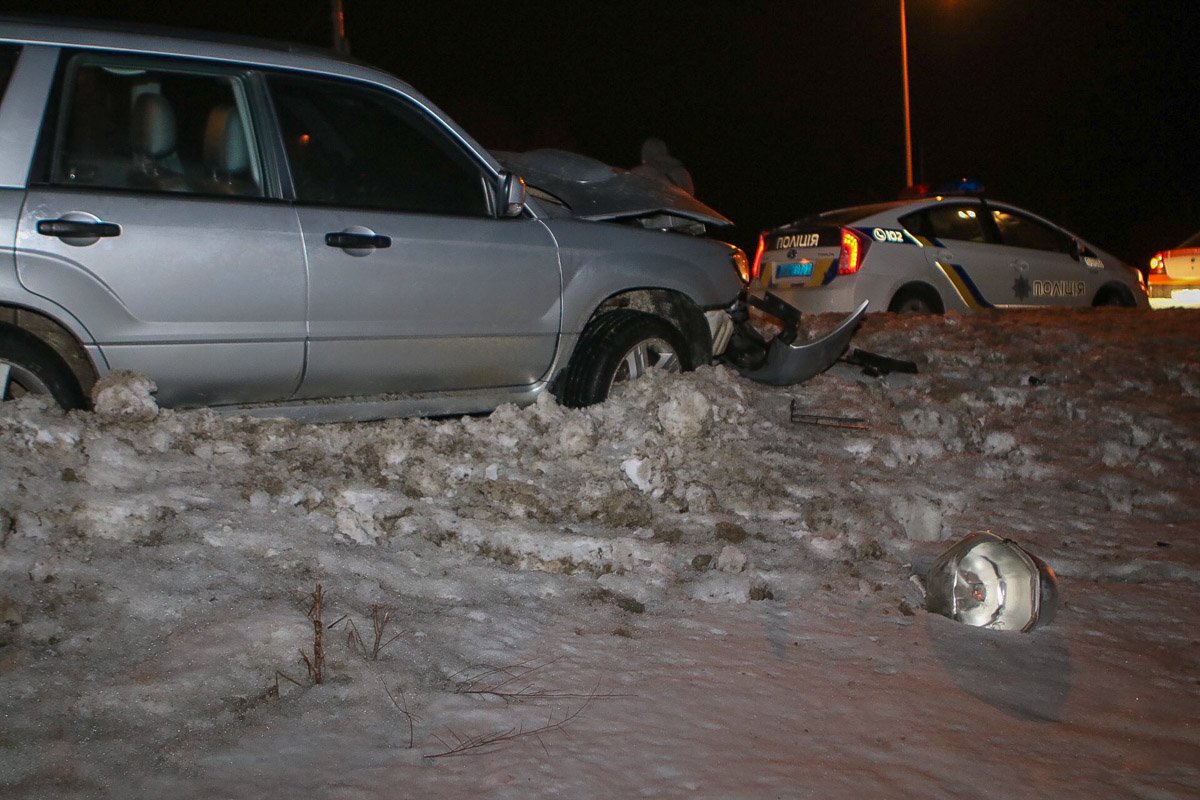 В Днепре произошла авария на улице Аэропортовской