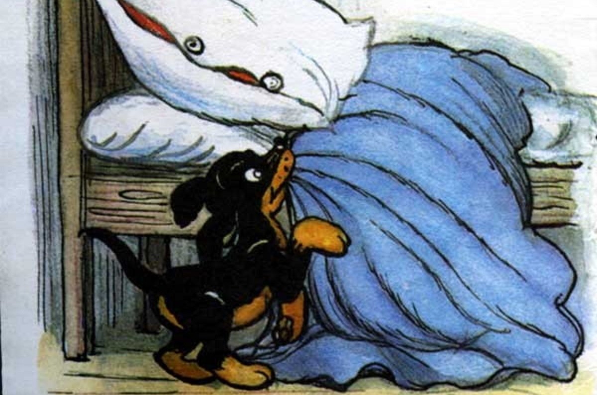 Сказка про сообразительного щенка Сказка про сообразительного щенка