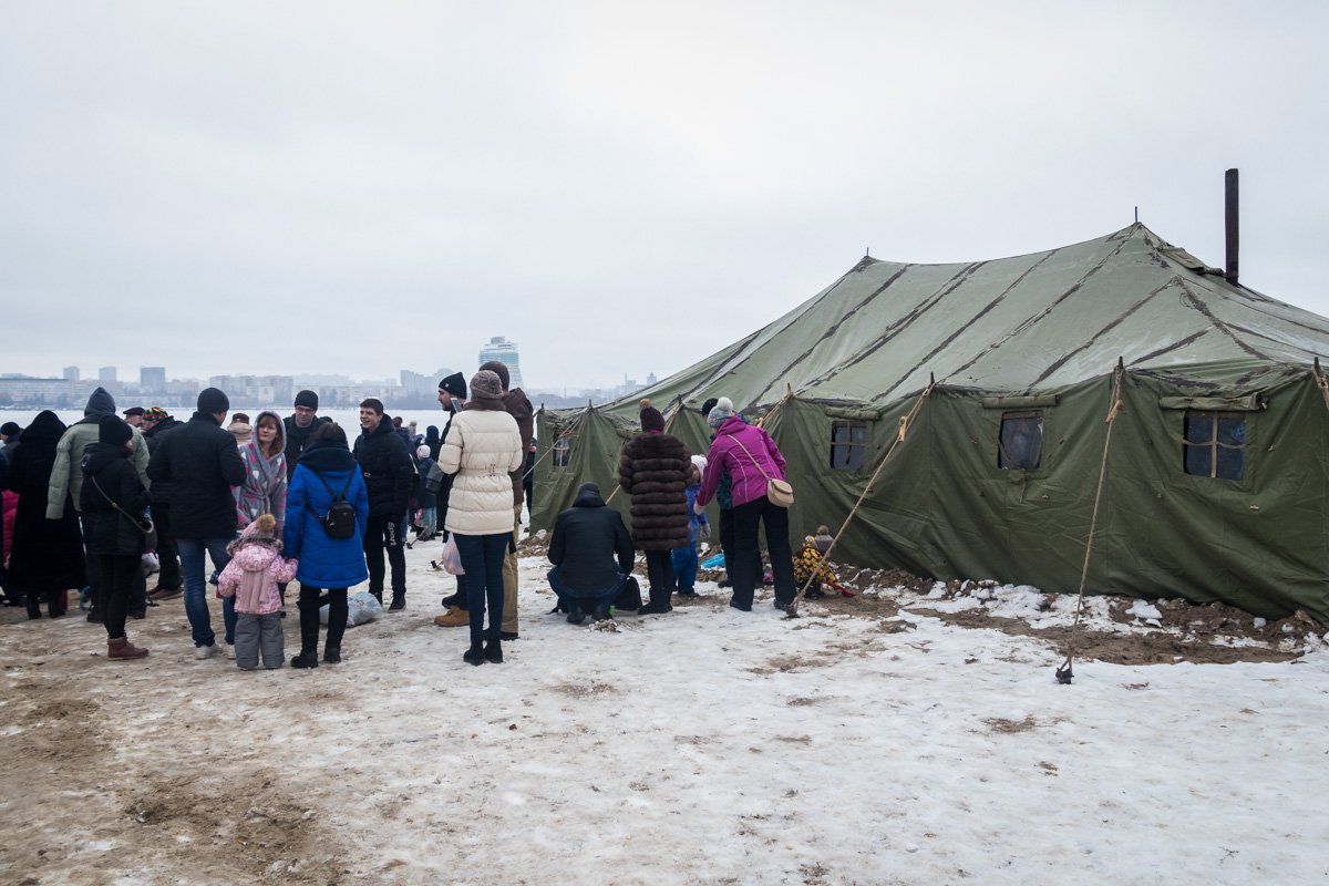Пункт обогрева, где каждый мог вернуть законные 36,6 своему телу