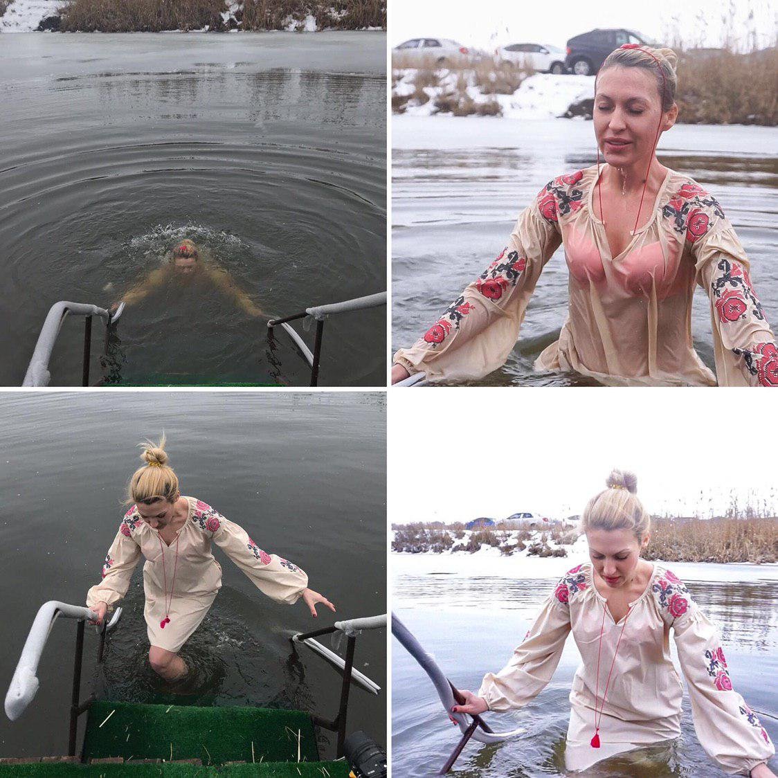 Чтобы окунуться в прорубь, нужно проявить характер