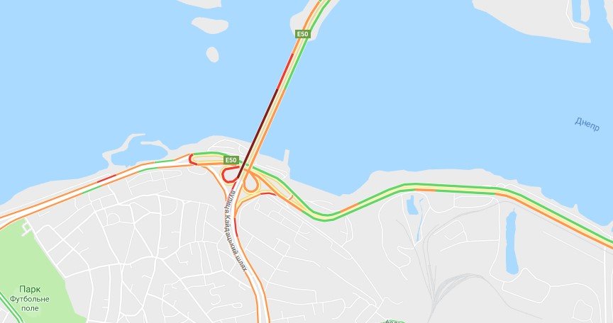 На Кайдакском мосту авария На Кайдакском мосту авария