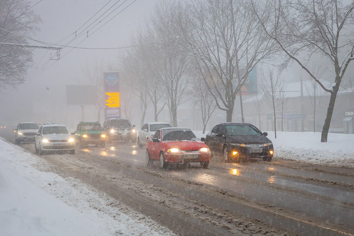 На дорогах сложно