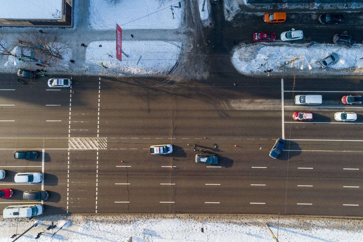 Авария с высоты птичьего полета Авария с высоты птичьего полета