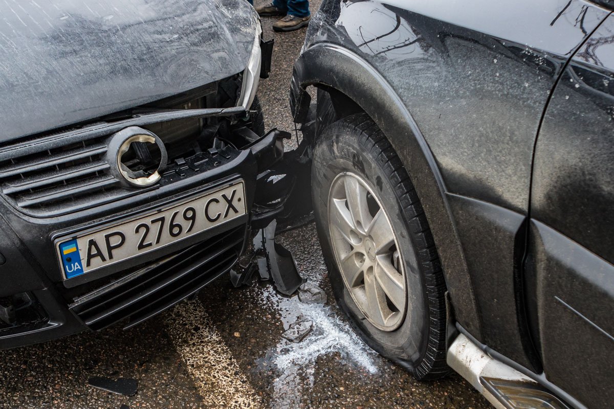 В результате столкновения никто не пострадал В результате столкновения никто не пострадал