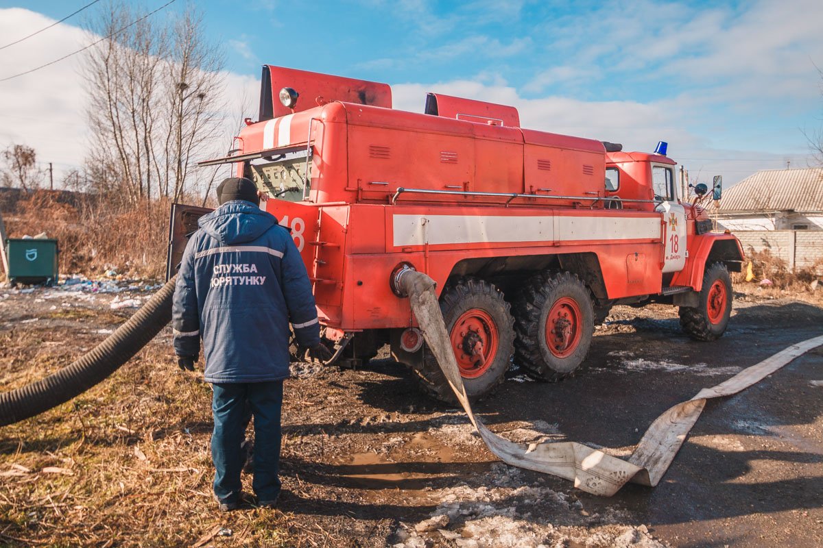 Протянули около 400 метров рукавов