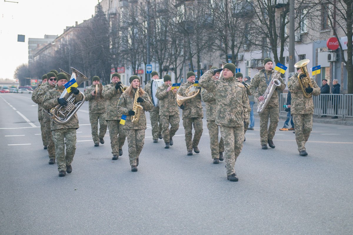 На мероприятии играл военный оркестр На мероприятии играл военный оркестр