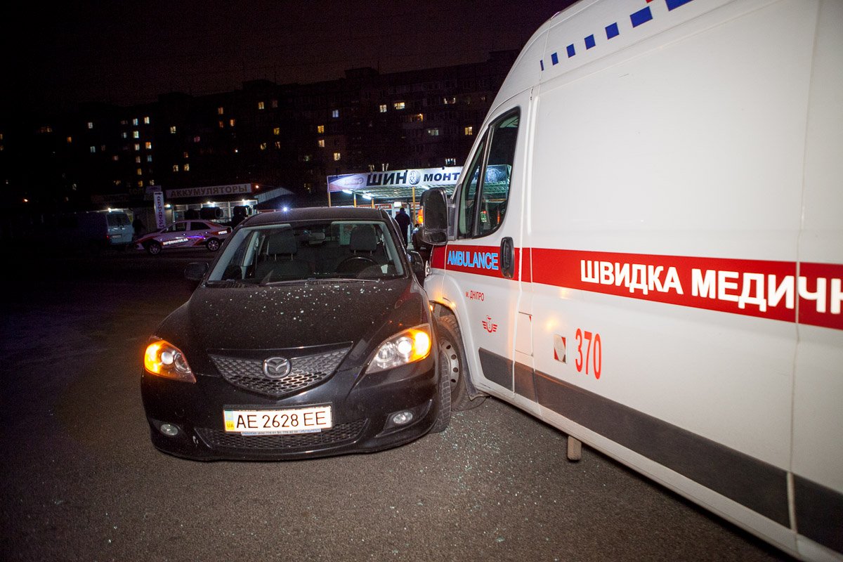 Авария произошла приблизительно в 20:15