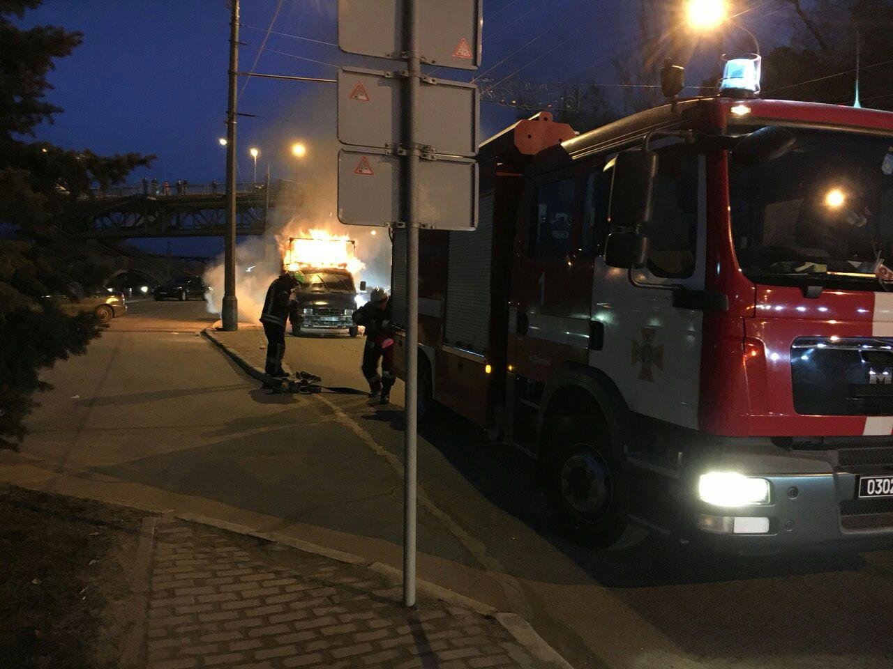 В центре города загорелась ГАЗель