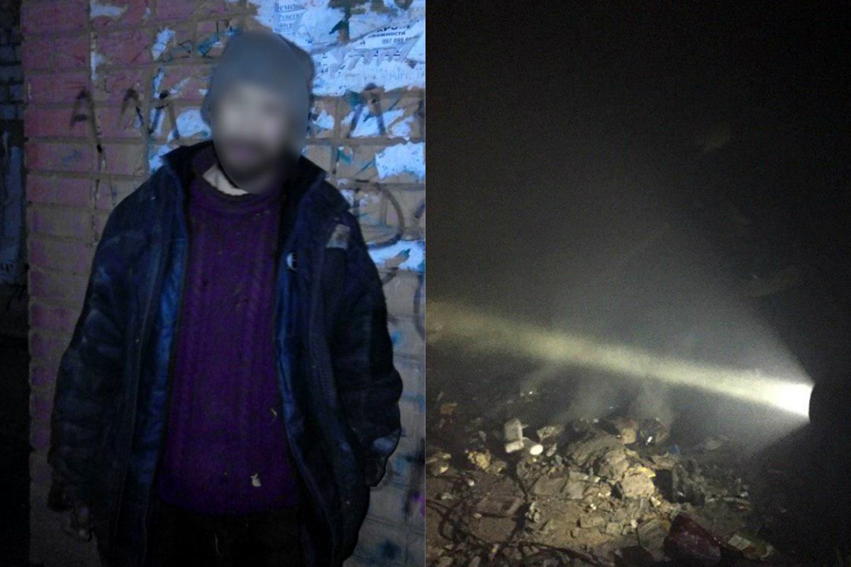 Патрульные вывели мужчину из горящего здания Патрульные вывели мужчину из горящего здания