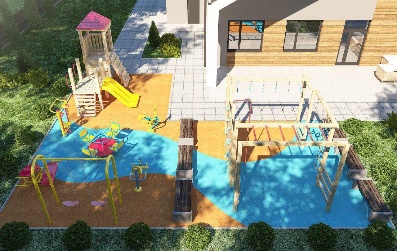 Яркие игрушки и детские площадки - неизменные атрибуты каждого учреждения