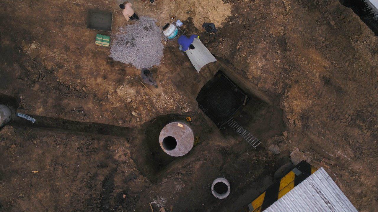 В процессе строительства