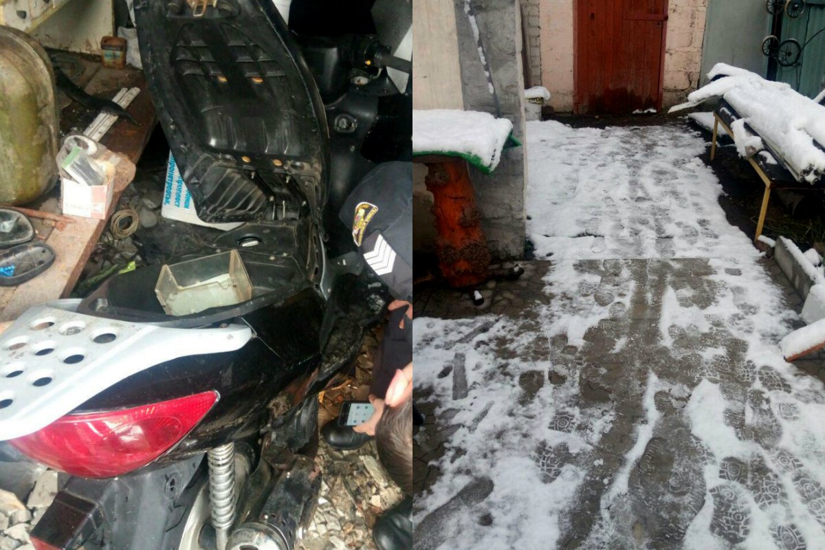 Патрульные по следам пришли к дому, куда злоумышленник прикатил угнанный мопед Патрульные по следам пришли к дому, куда злоумышленник прикатил угнанный мопед