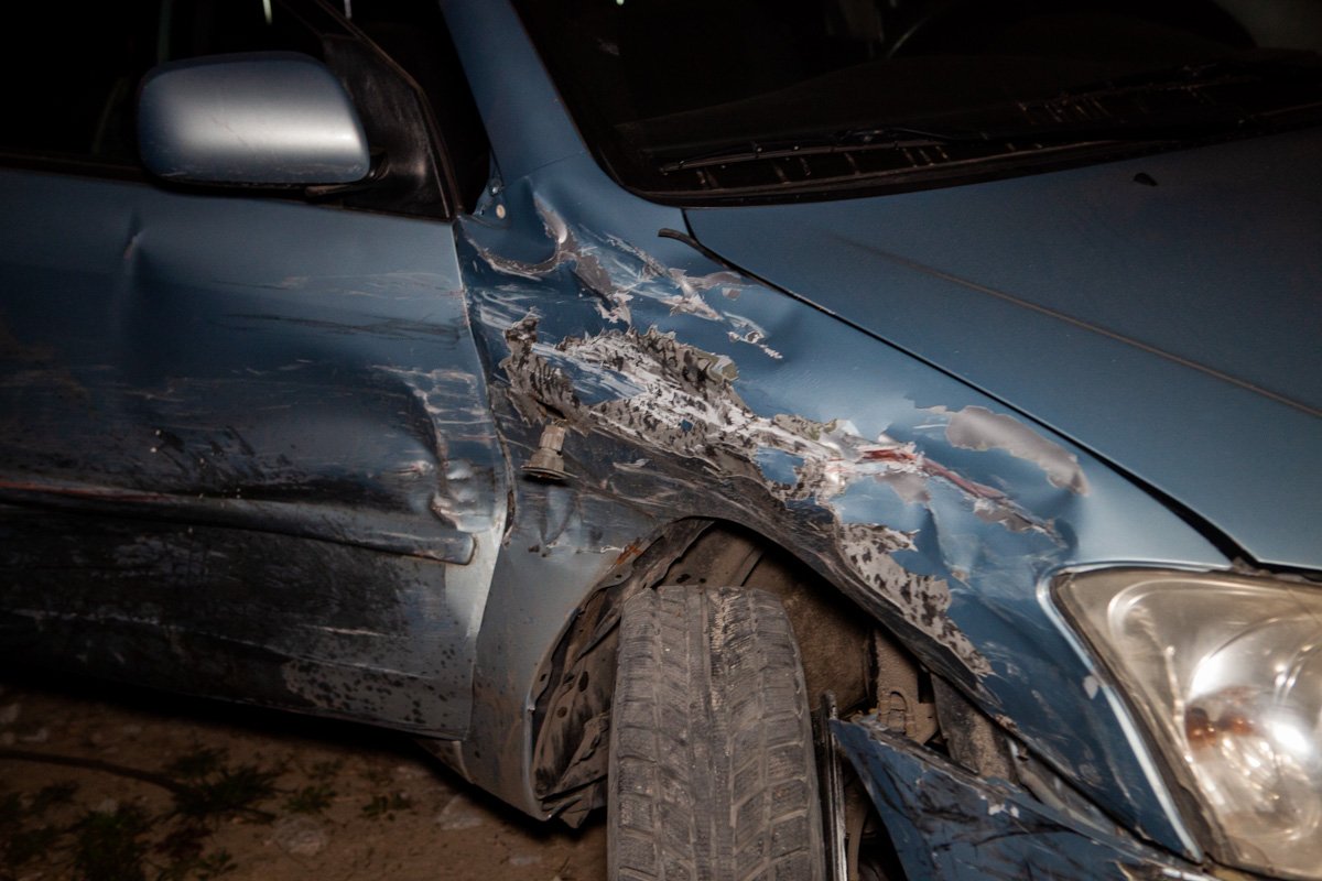 На авто были следы недавнего ДТП На авто были следы недавнего ДТП