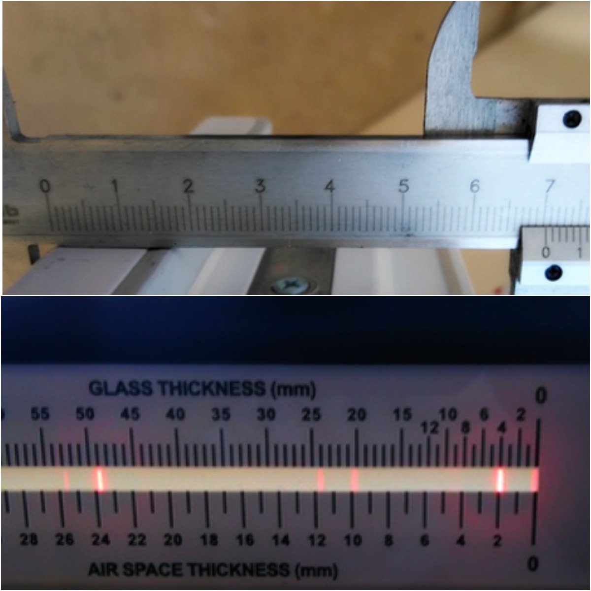 Размер стеклопакета и толщина стекла