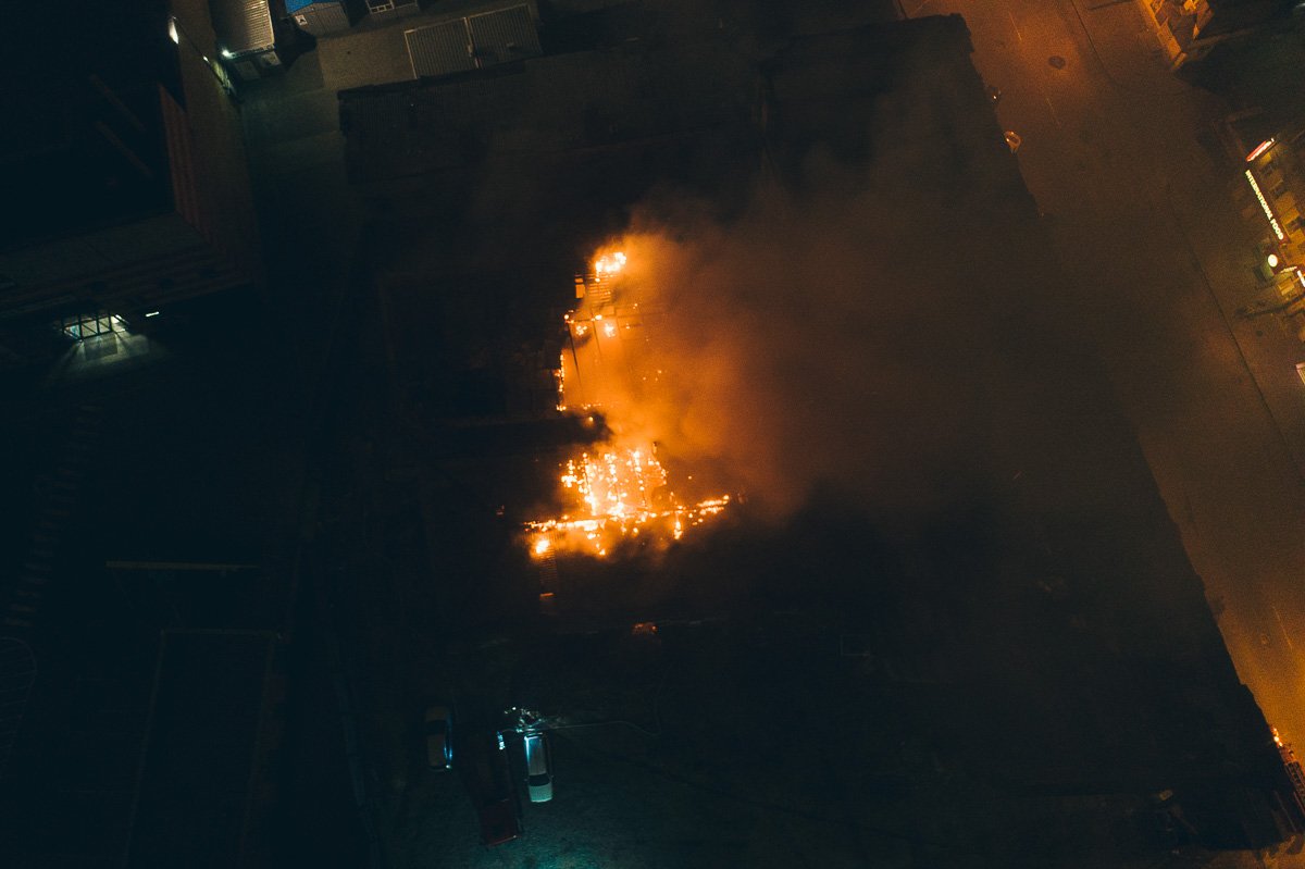 Едкий дым окутал центральную часть города