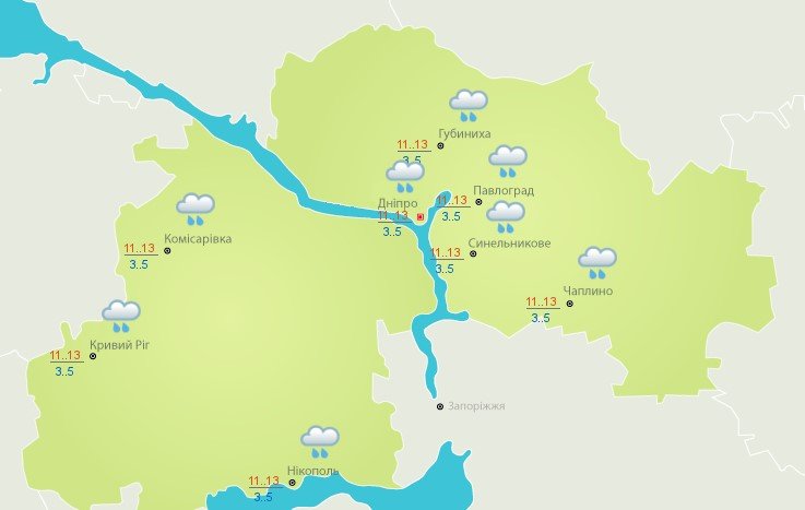 Синоптики обещают сильный дождь