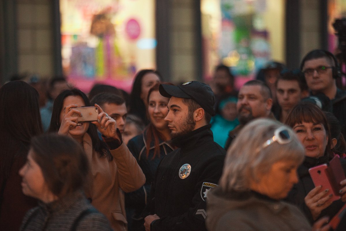 На мероприятии работали сотрудники патрульной полиции 