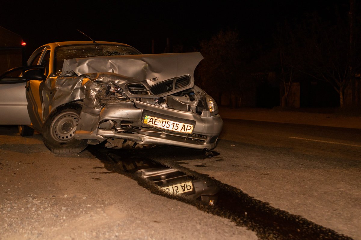 Столкнулись Daewoo и Mercedes Sprinter