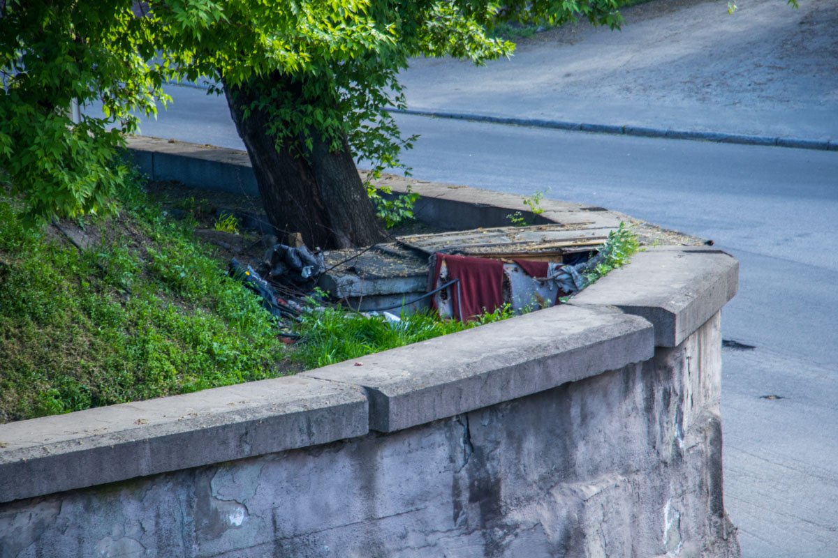 Мужчина с женщиной расположились на траве прям под Амурским мостом Мужчина с женщиной расположились на траве прям под Амурским мостом