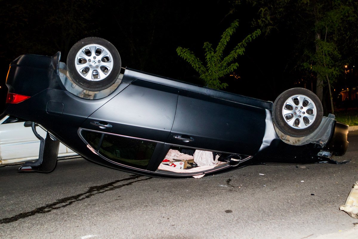 Водитель выбралась самостоятельно