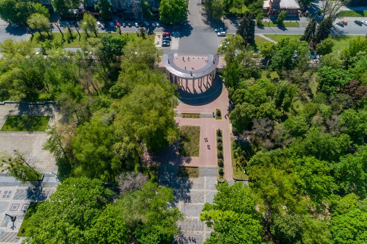 Парк Шевченко особенно красив с высоты