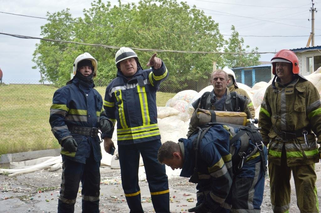 Пожар произошел в Соленом