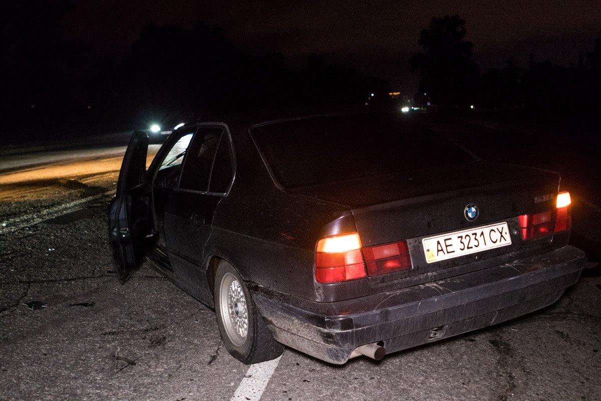 Авария случилась примерно в 22:50