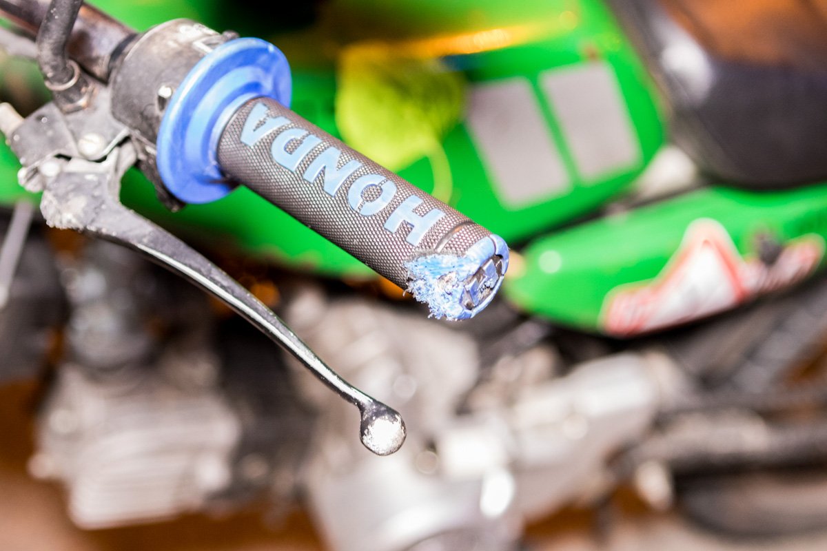 Повреждения на мопеде минимальные