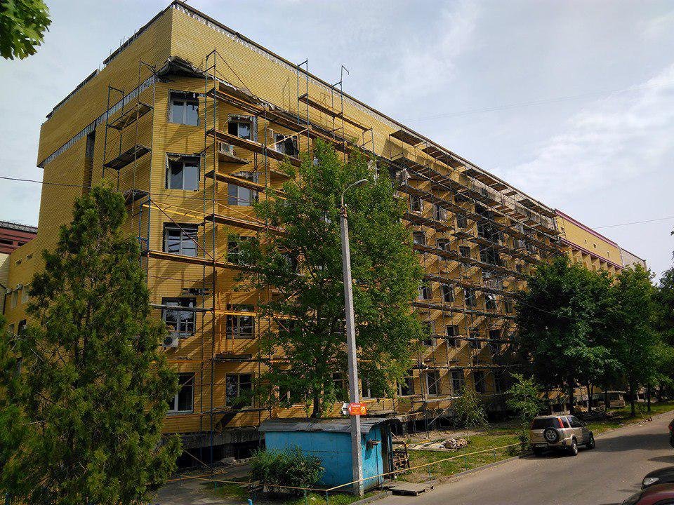 Перинатальный корпус в процессе реконструкции Перинатальный корпус в процессе реконструкции