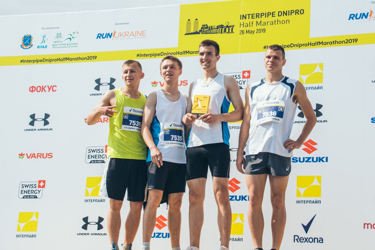 Команда-победитель в эстафете 