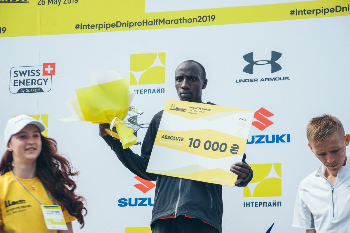 Второе место занял также африканец из Кении - Нгелель Франклин Кейтани