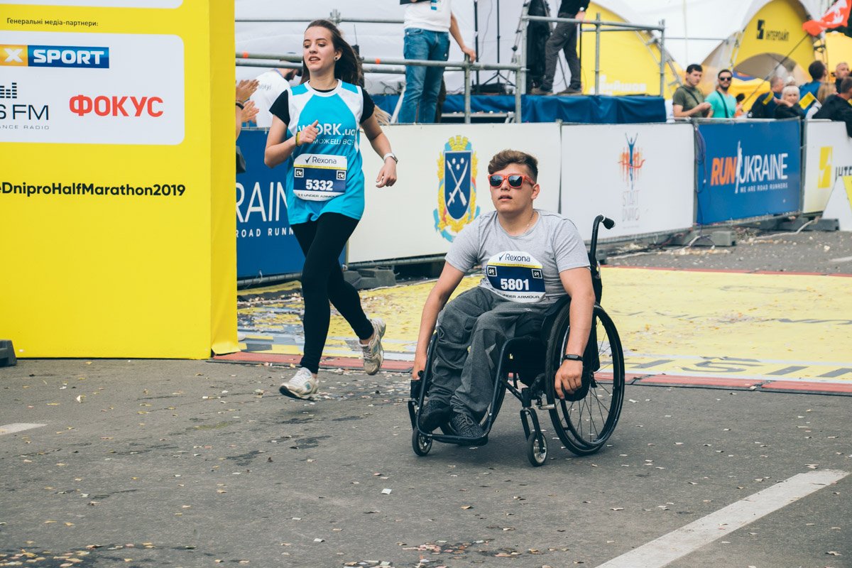 В марафоне участвовали люди с инвалидностью 