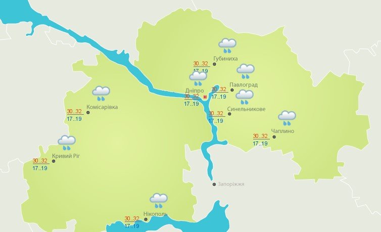 В этот день возможен дождь с грозой В этот день возможен дождь с грозой