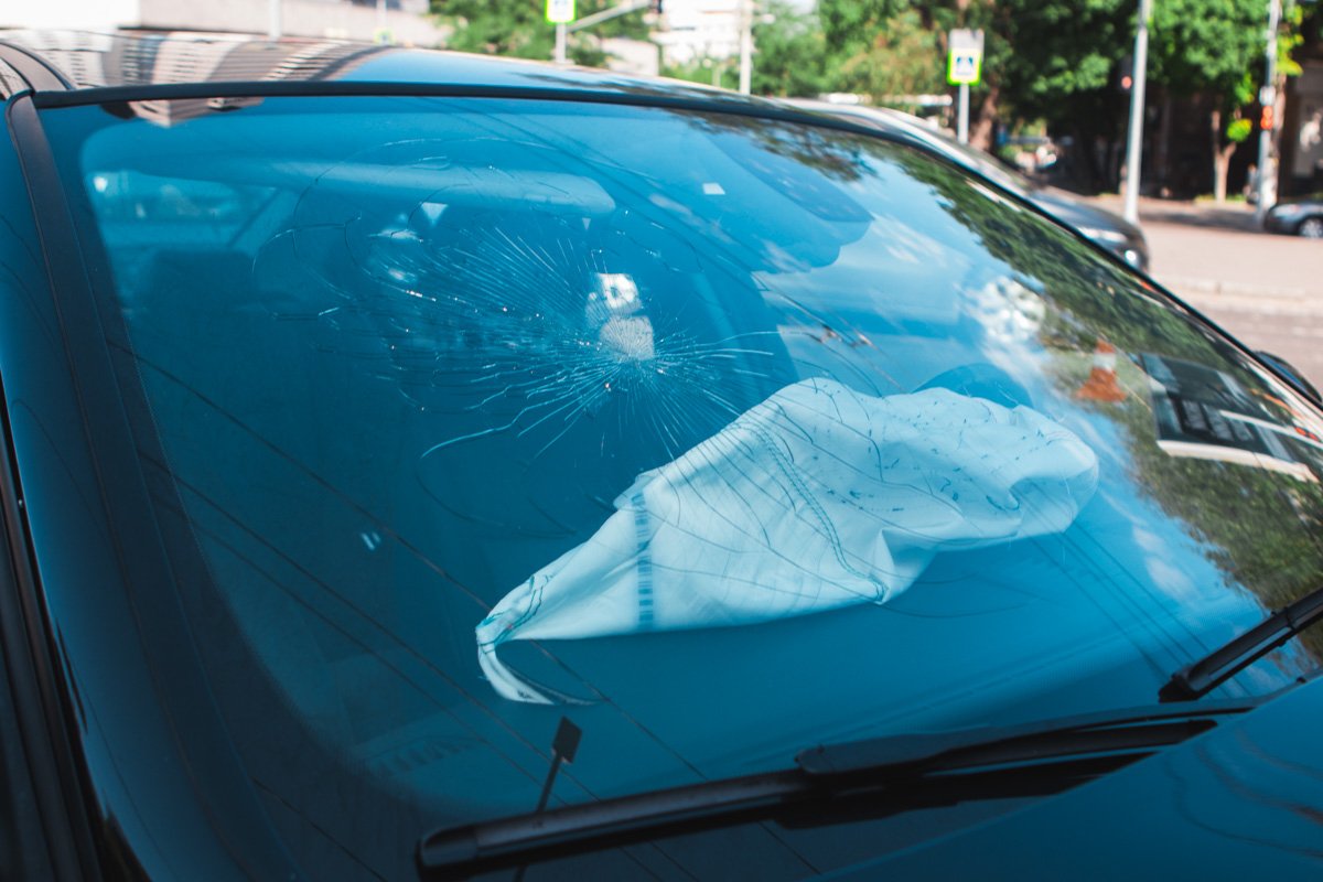 В BMW сработала подушка безопасности