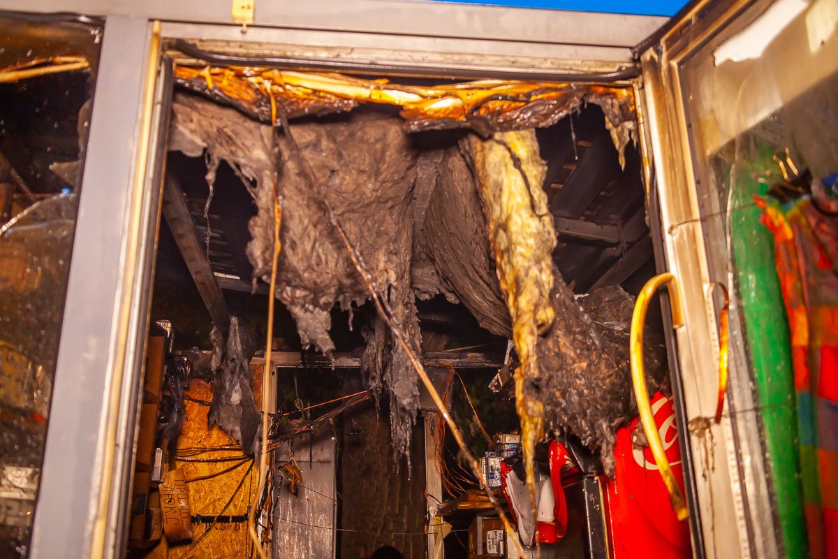 Пожар начался примерно в 20:55