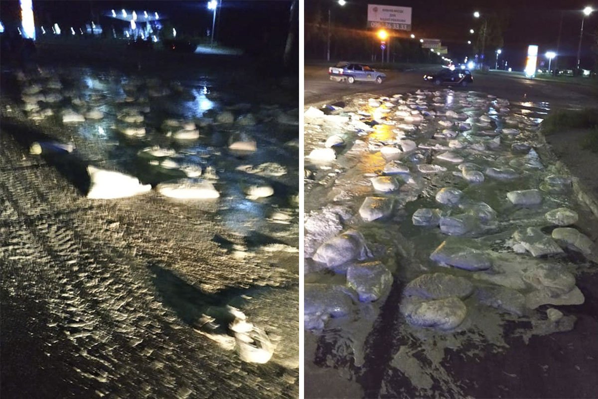 Проезжую часть пришлось временно перекрыть Проезжую часть пришлось временно перекрыть