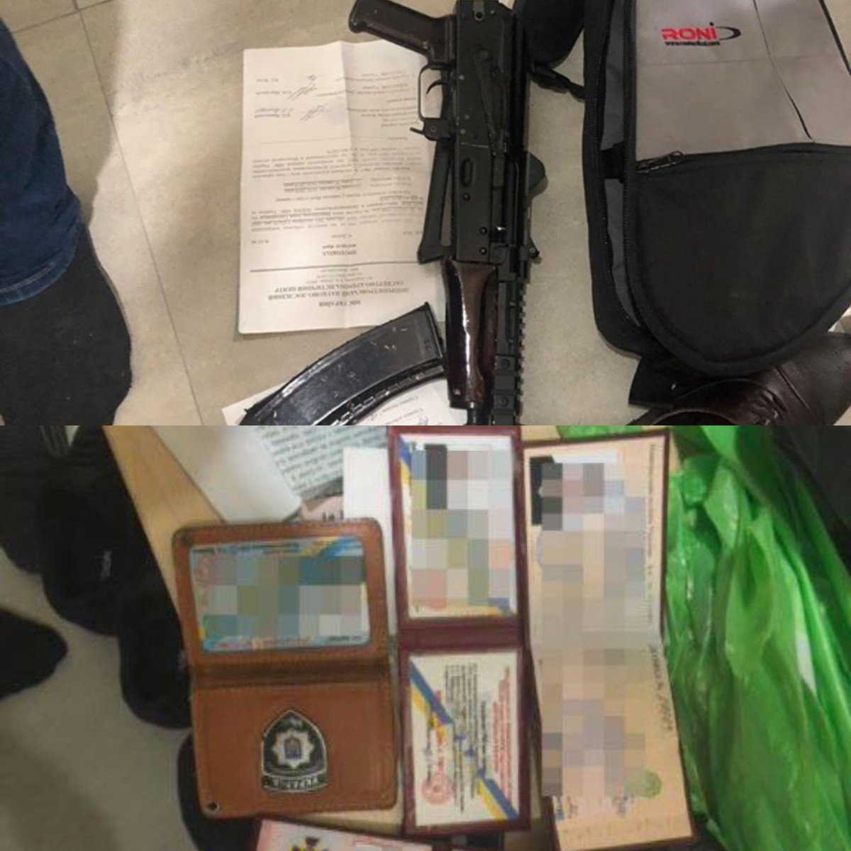 Оружие и поддельные документы изъяли Оружие и поддельные документы изъяли