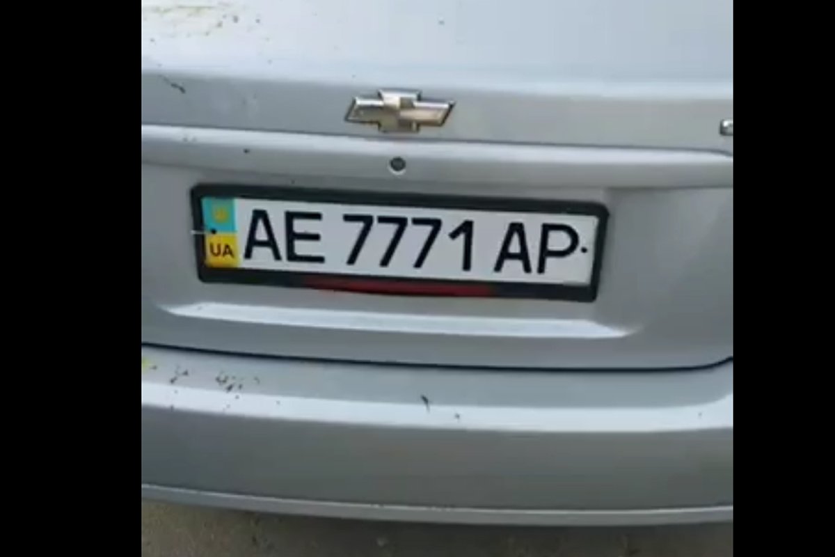 Номер Chevrolet, водитель которого, предварительно, напал на мотоциклиста