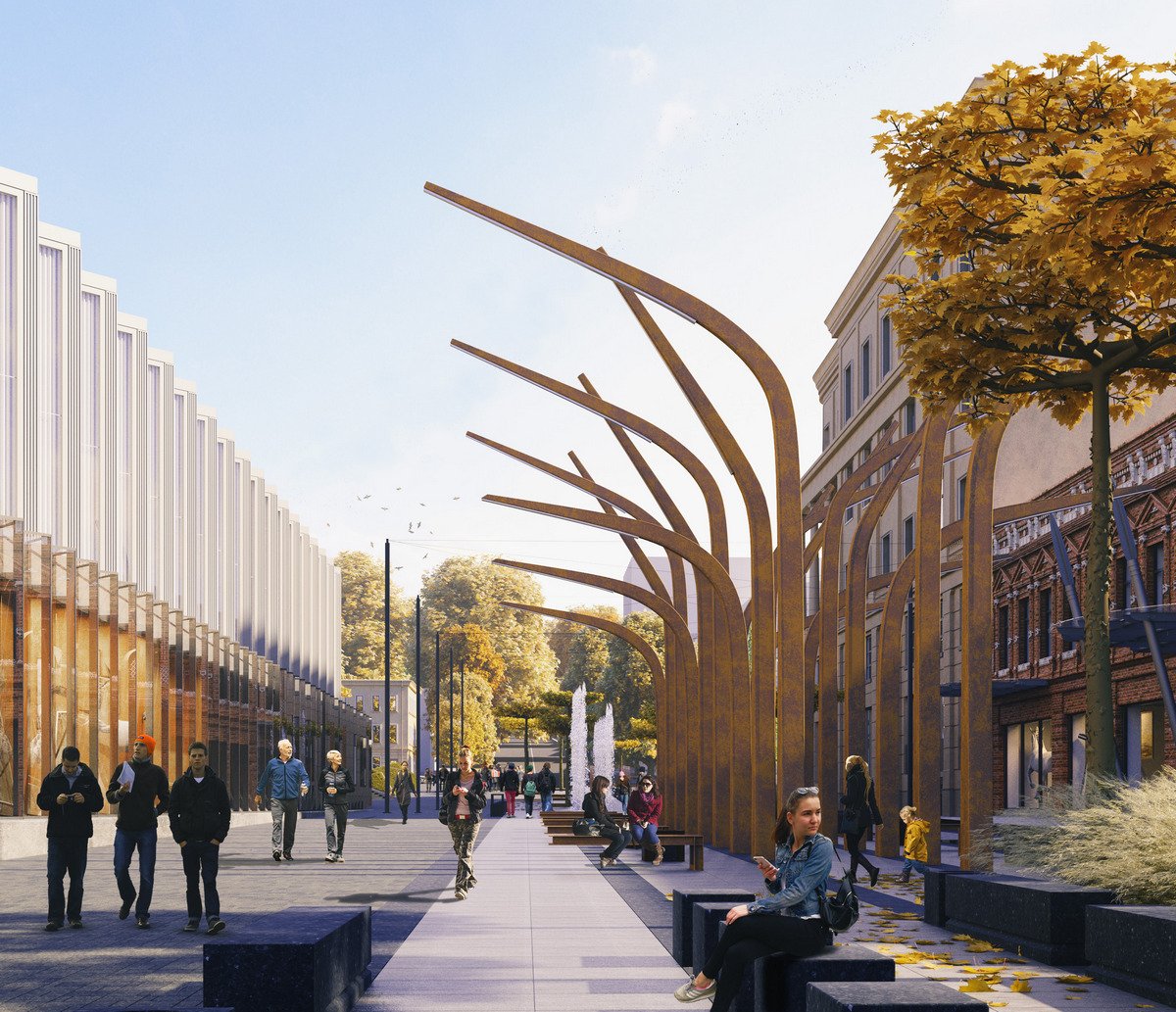 Ожидается, что аллея станет излюбленным местом отдыха Ожидается, что аллея станет излюбленным местом отдыха