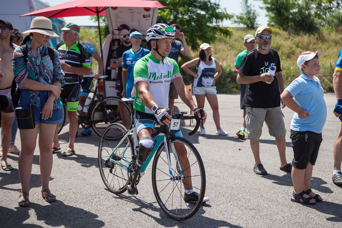 Маршрут имел 10 подъемов длинной от 200 метров до 800 метров, с градиентом от 2 до 10 %