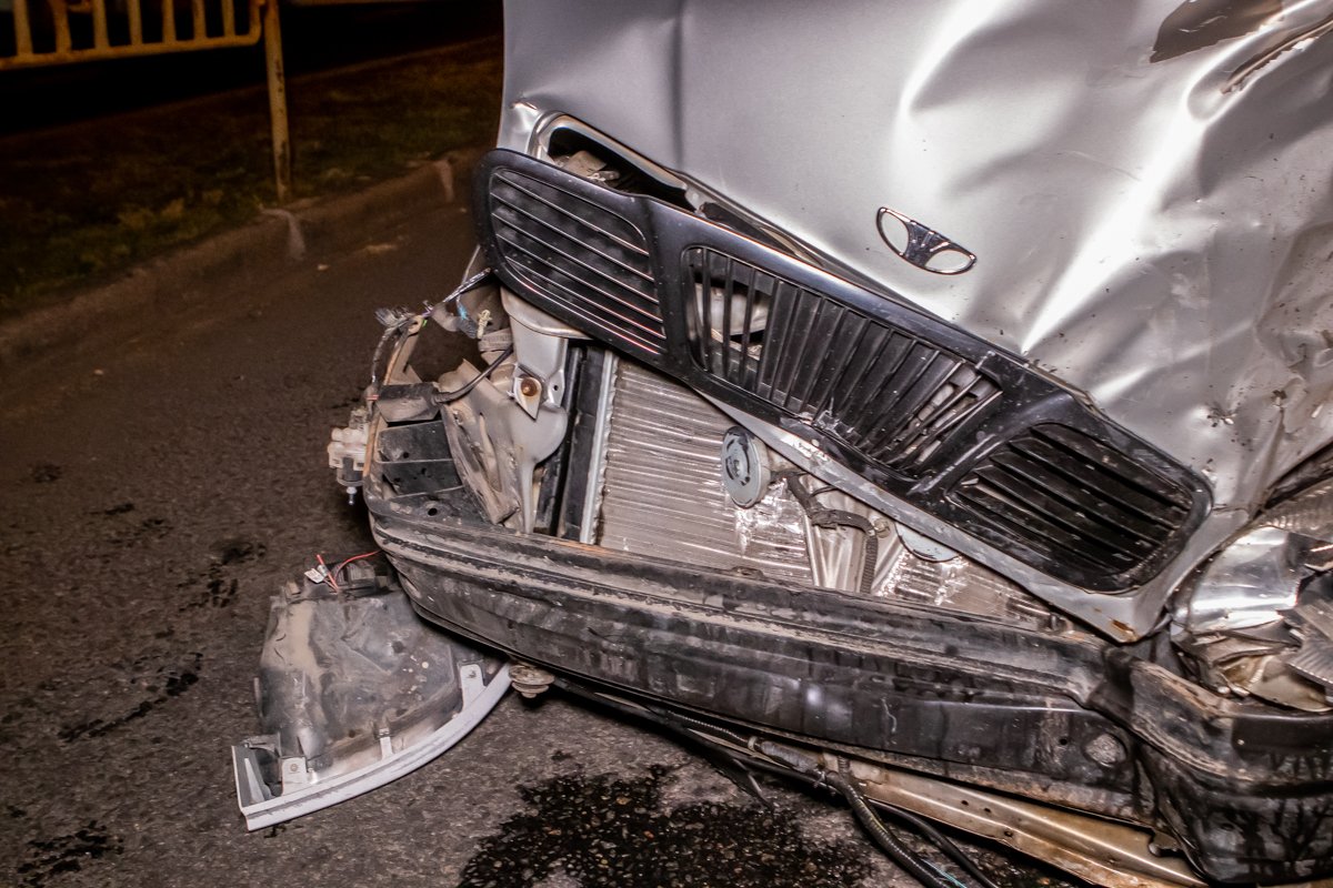 Авария произошла приблизительно в 23:30