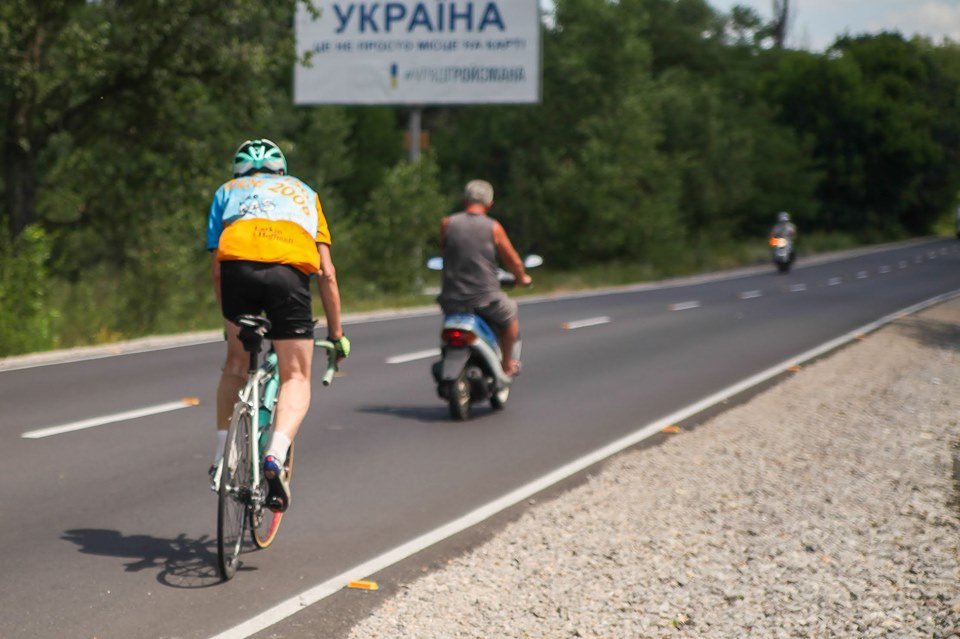 На ней установили светоотражатели