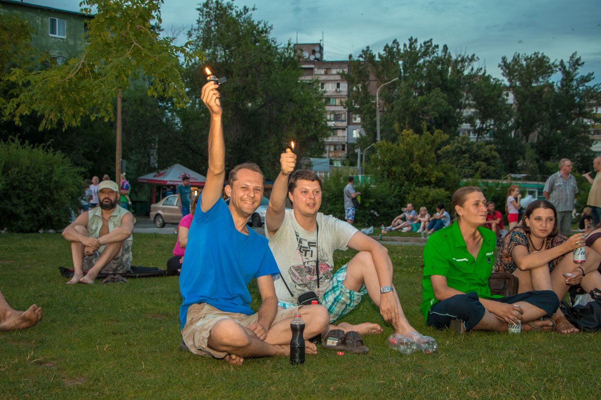 Зрители - жгли